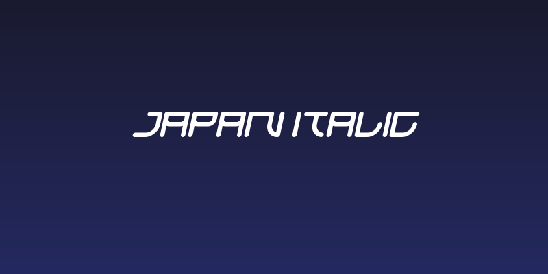 JAPAN Italic Social Header