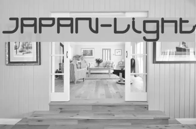 JAPAN-Light Font examples