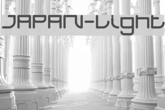 JAPAN-Light Font examples
