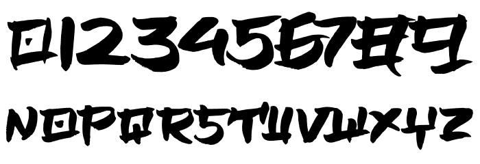 JAPANBRUSH Font OTHER CHARS