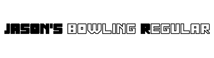JASON'S bowling Regular Font