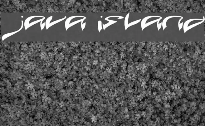 JAVA ISLAND Font examples