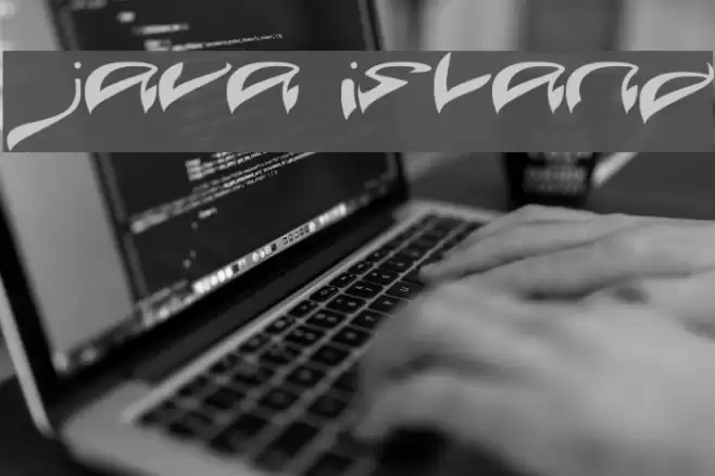 JAVA ISLAND Font examples
