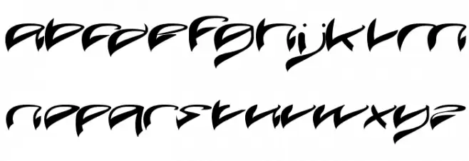 JAVA ISLAND Schriftart Kleinbuchstaben