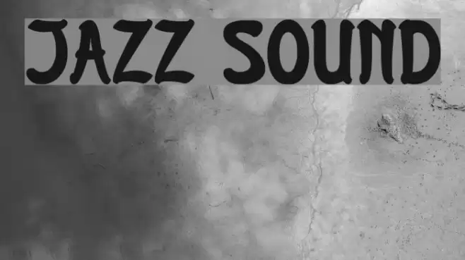 JAZZ SOUND Font examples