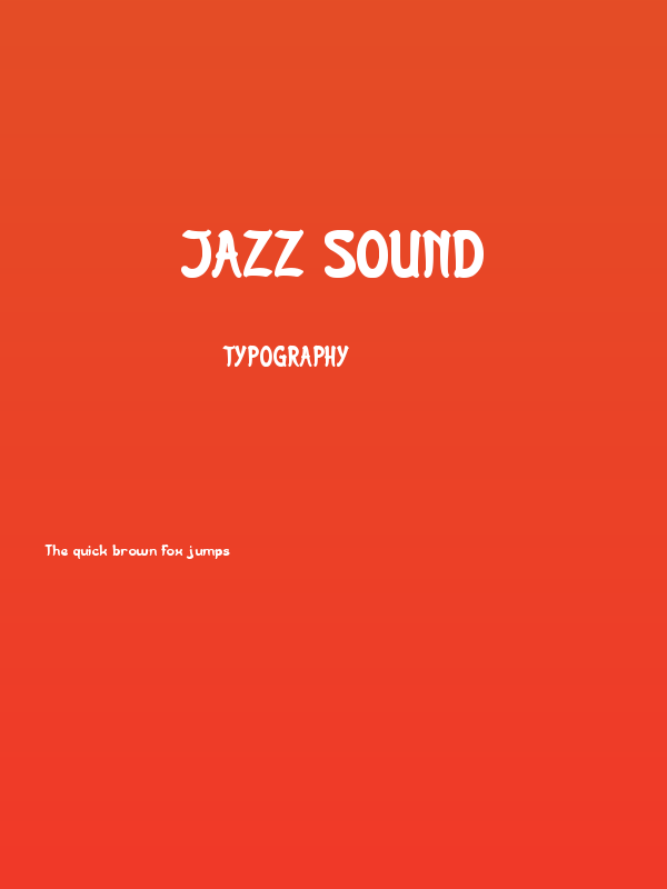 JAZZ SOUND Poster