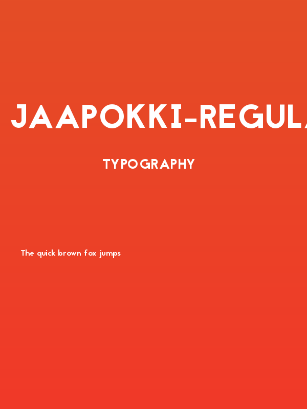 Jaapokki-Regular Poster