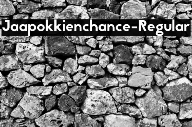 Jaapokkienchance-Regular Font examples