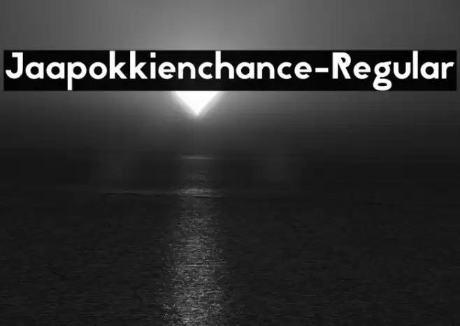 Jaapokkienchance-Regular Font examples