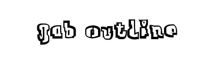 Jab Outline  Fuentes Gratis Descargar