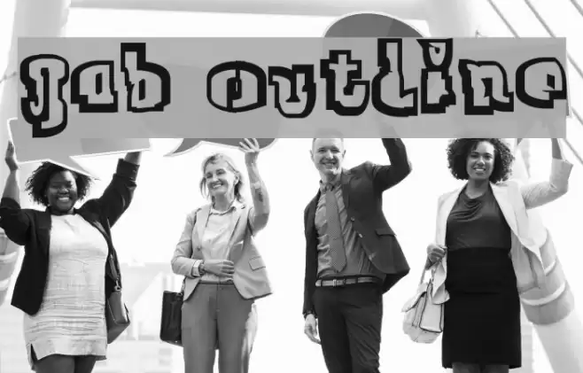 Jab Outline Font examples