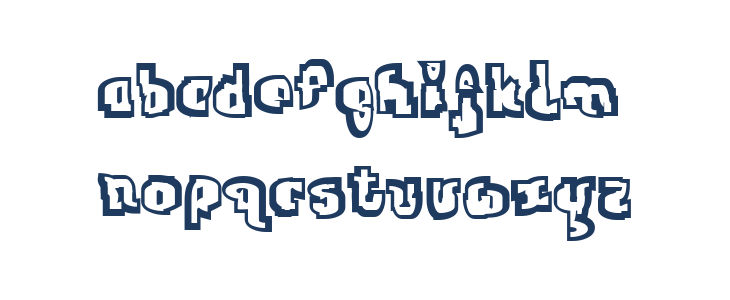 Jab Outline Lowercase