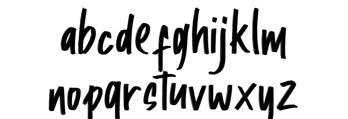 Jabawoky Regular Font LOWERCASE