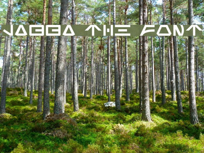 Jabba the Font Font examples