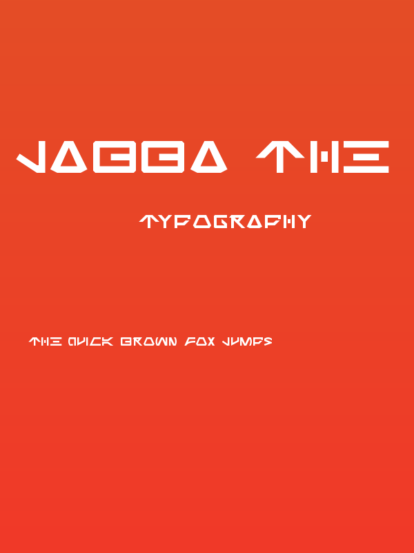 Jabba the Font Poster
