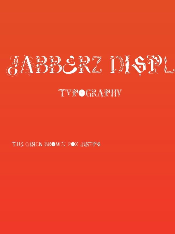 Jabberz Display Demo Regular Poster