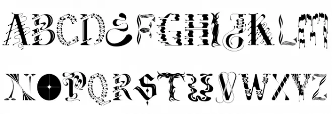 Jabberz Display Demo Regular Caratteri MINUSCOLO