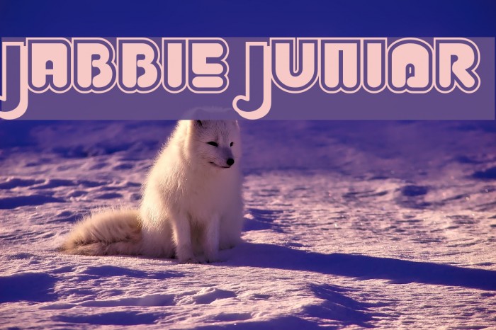 Jabbie Junior Шрифта examples
