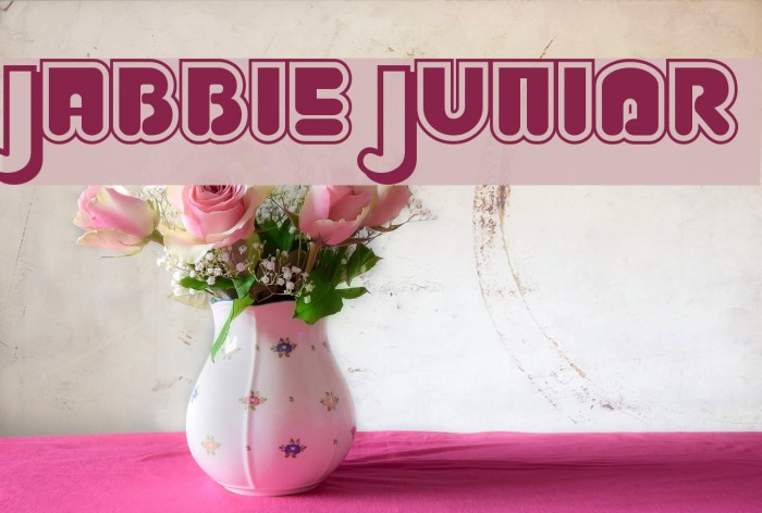 Jabbie Junior Шрифта examples
