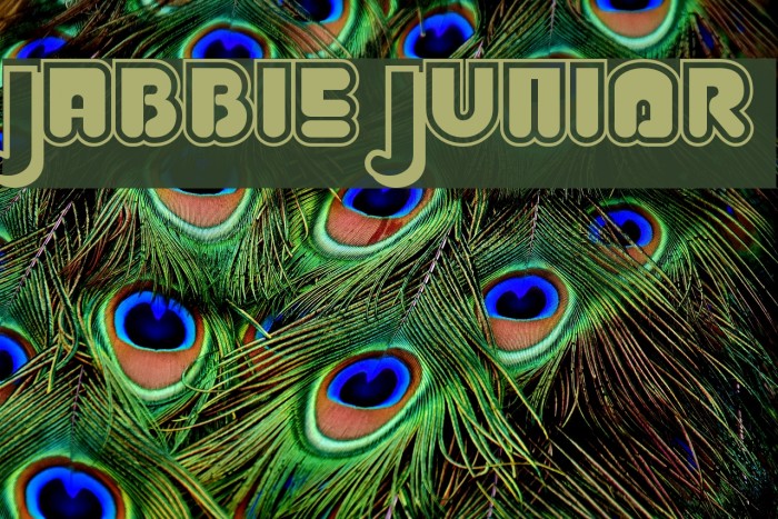 Jabbie Junior Шрифта examples
