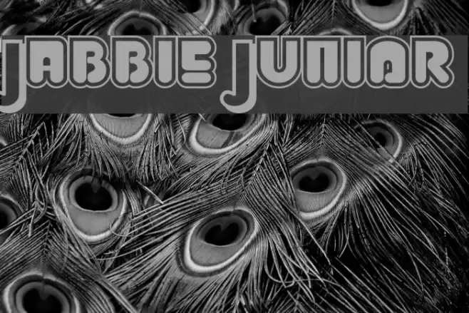 Jabbie Junior Шрифта examples