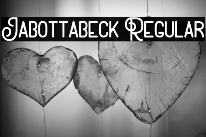 Jabottabeck Regular Font examples