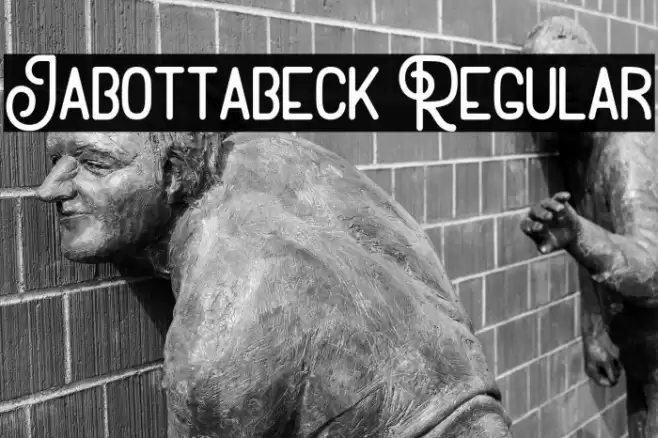 Jabottabeck Regular Font examples