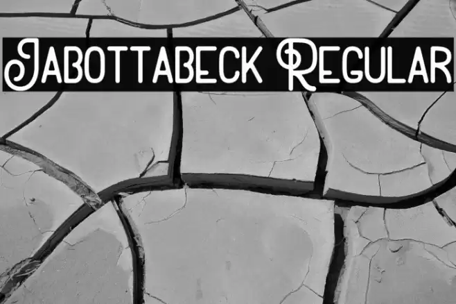 Jabottabeck Regular Font examples