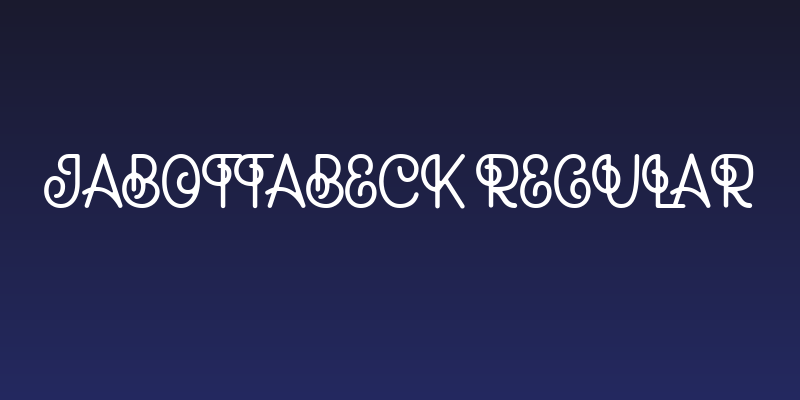 Jabottabeck Regular Social Header
