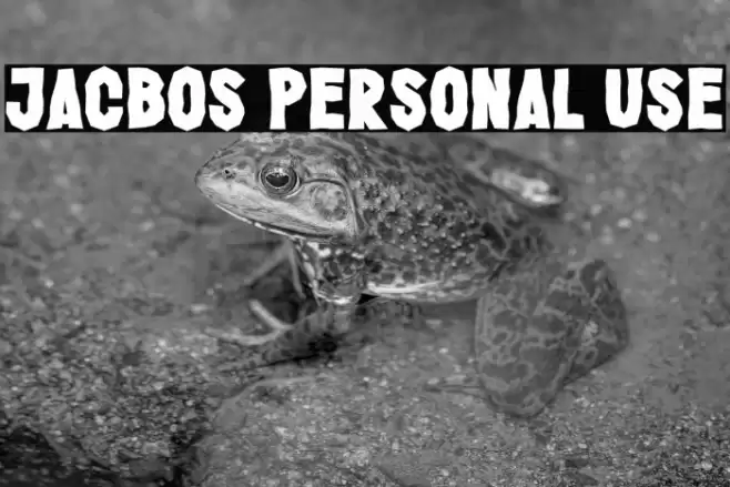 Jacbos Personal Use Fuentes examples