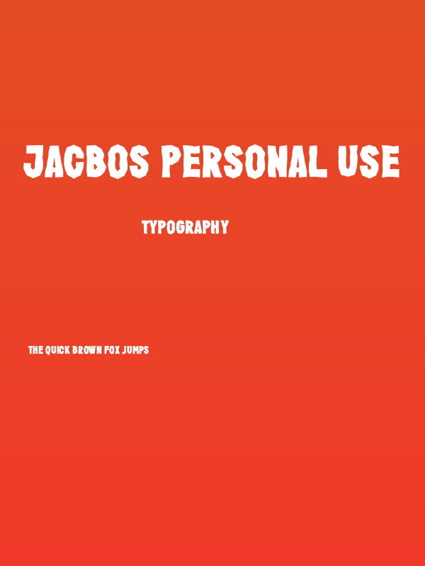 Jacbos Personal Use Poster