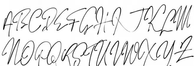Jaccuzy Signature Шрифта ВЕРХНИЙ