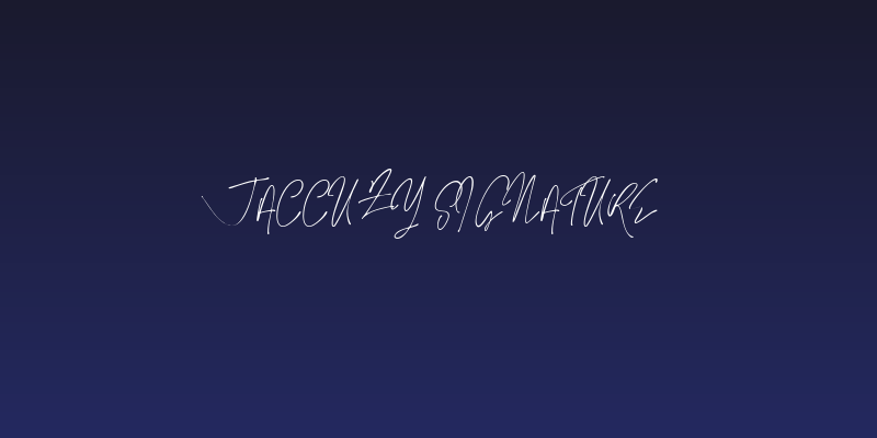 Jaccuzy Signature Social Header