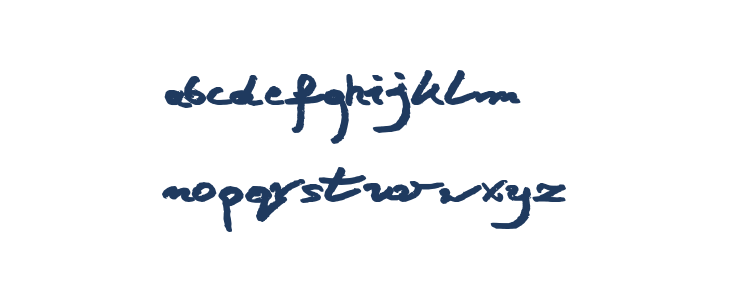 Jacek Zieba-Jasinski Bold Italic Lowercase