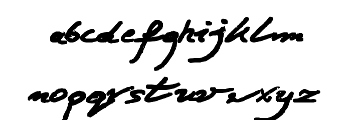 Jacek Zieba-Jasinski Bold Font LOWERCASE