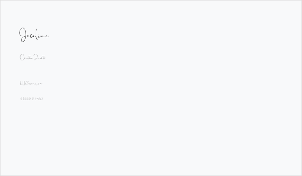 Jaceline Business Card