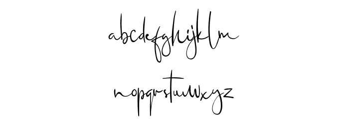 Jaceline Font LOWERCASE