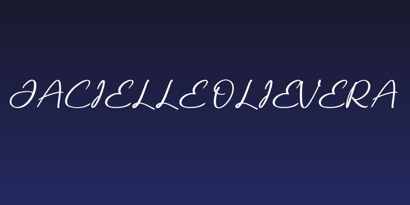 Jacielle Olievera Social Header