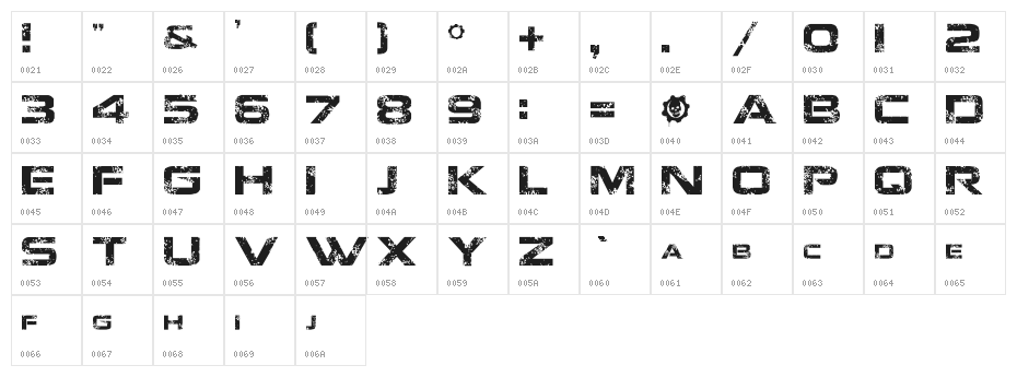 Jacinto Sans Character Map