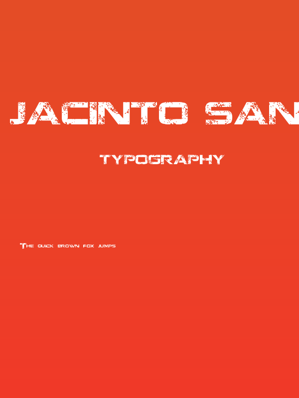 Jacinto Sans Poster