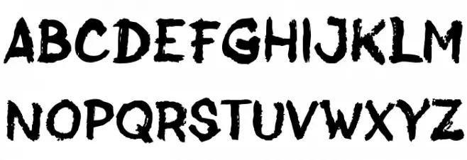 Jack Brusher Font Litere mari