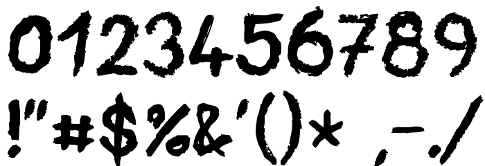 Jack Brusher(RUS BY LYAJKA) Font OTHER CHARS