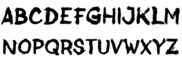 Jack Brusher(RUS BY LYAJKA) Font LOWERCASE
