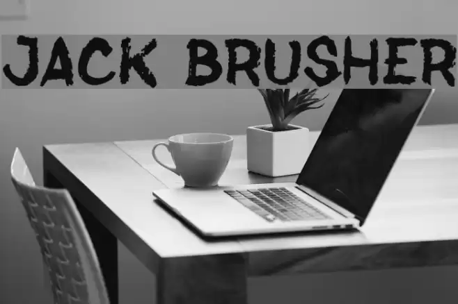 Jack Brusher Font examples
