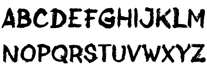 Jack Brusher Font LOWERCASE
