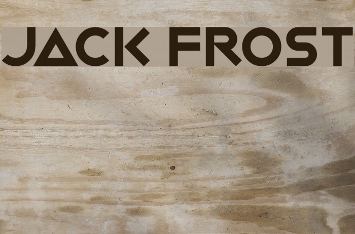 Jack Frost Font examples