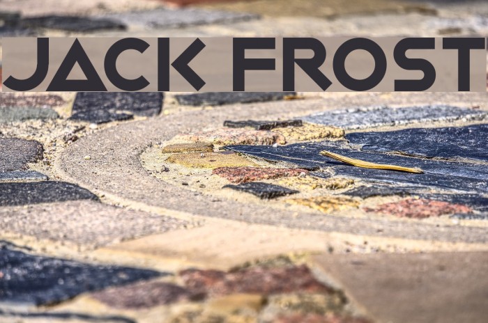 Jack Frost Font examples