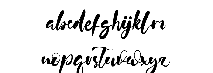 Jack Hammer Font LOWERCASE