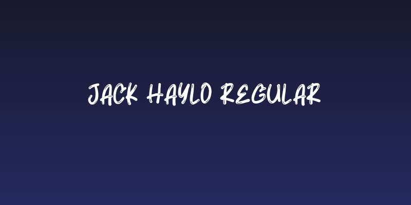 Jack Haylo Regular Social Header