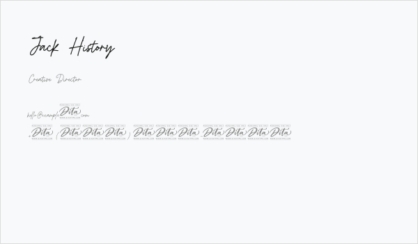 Jack History Business Card